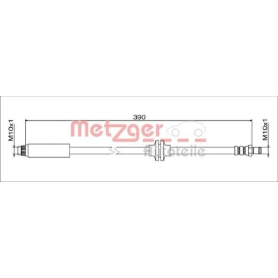Kuva METZGER 4111627 Jarruletku Etuakseli, vasen, oikea 390 CHEVROLET: Aveo Hatchback