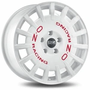 Kuva OZ Rally Racing White Red Lettering 8x17 4/100 ET35 B68