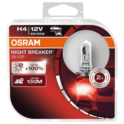 Kuva OSRAM 64193NBS HCB Polttimo, kaukovalo H4 12V 60/55W Halogeeni VOLKSWAGEN: Caddy 3, Polo V Hatchback, GOLF 2, TOYOTA: Yaris III Hiace 4 Bus
