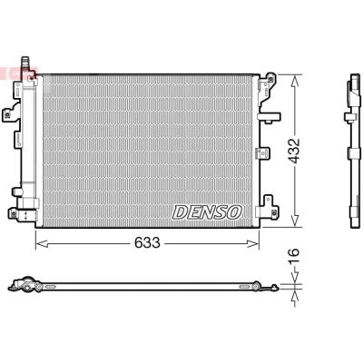Kuva DENSO DCN33012 Ilmastoinnin Lauhdutin Vedenerottimella R 134a VOLVO: XC90 I