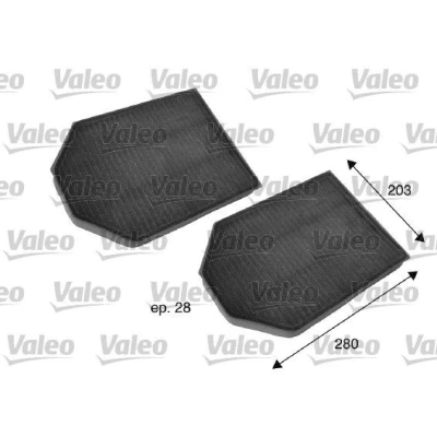 Kuva VALEO CLIMFILTER PROTECT 698791 Raitisilmasuodatin Aktiivihiilisuodatin 280, 280 203 28