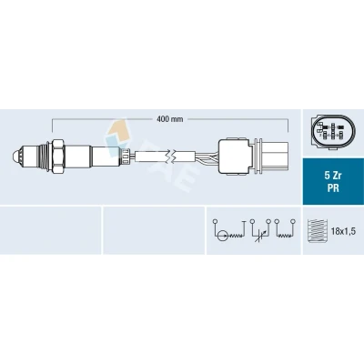 Kuva FAE 75123 Lambda Anturi OPEL: Astra J Hatchback, Sports Tourer, Cascada, CITROËN: C5 III Farmari, 3, HONDA: CR V 3
