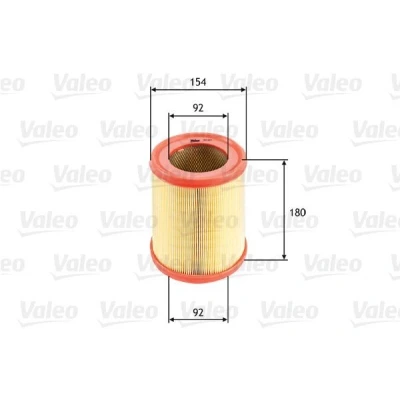 Kuva VALEO 585604 Ilmansuodatin 180 154 Suodatinpanos RENAULT: CLIO 1
