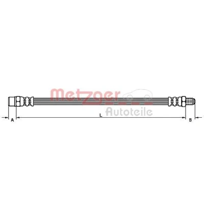 Kuva METZGER 4110791 Jarruletku 303 VOLVO: V70 2, S60 I