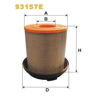 Kuva WIX FILTERS 93157E Ilmansuodatin 351 282 Suodatinpanos MERCEDES BENZ: ATEGO, ATEGO 2