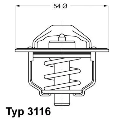 Kuva Termostaatti, jäähdytysneste WAHLER 3116.82D