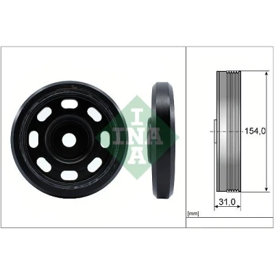 Kuva INA 544 0170 10 Kampiakselin Hihnapyörä 154,00