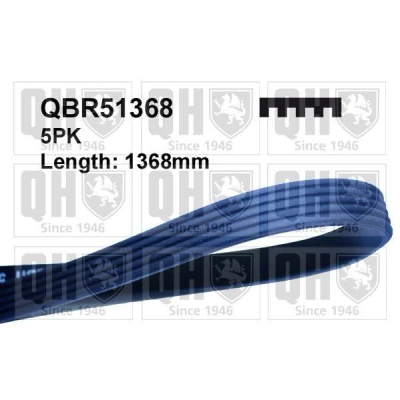 Kuva QUINTON HAZELL QBR51368 Moniurahihna 1368 5 OPEL: Corsa C Hatchback, D Meriva A
