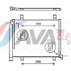 Kuva PRASCO VNA5327D Ilmastoinnin Lauhdutin Vedenerottimella 15,4 13,7 Alumiini 500 R 134a SKODA: Citigo