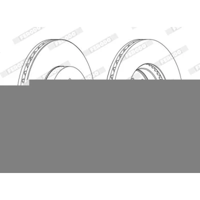 Kuva FERODO PREMIER DDF1779C Jarrulevyt 255 22 4 Tuuletettu pinnoitettu ilman ruuveja TOYOTA: Yaris II Hatchback, III Hatchback