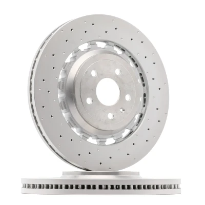 Kuva BREMBO 09.D174.43 Jarrulevyt 370 34 5 rei&#039;itetty/tuuletettu sisältä, kaksiosainen jarrulevy pinnoitettu hiiliteräs
