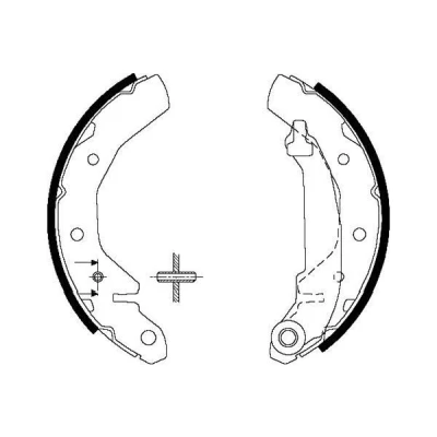 Kuva KAVO PARTS KBS 1407 Jarrukengät 180 30 CHEVROLET: Matiz