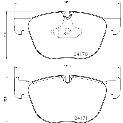 Kuva HELLA 8DB 355 012 541 Jarrupalat Kulumisenilmaisemelle BMW: X5, X4, X6