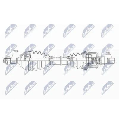 Kuva NTY NPW CT 109 Vetoakseli Etuakseli, vasen 655 86