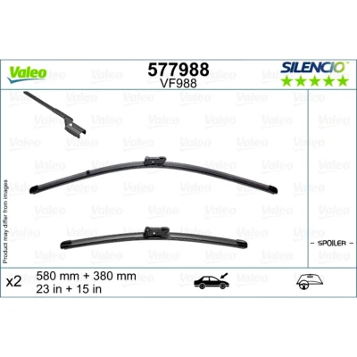Kuva Pyyhkijänsulka Valeo 577988 Edessä Flatblade pyyhinsulka (rungoton)