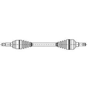 Kuva METELLI 17 0275 Vetoakseli 588 80 OPEL: Vectra A Sedan, Astra F CC