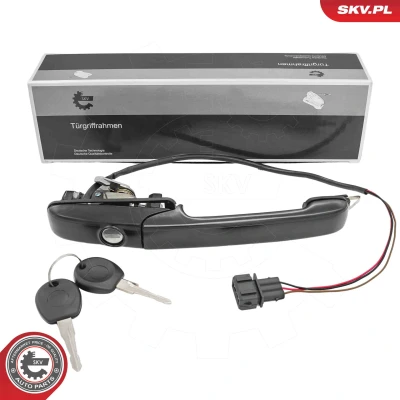 Kuva ESEN SKV 97SKV168 Ovenkahva Taakse, vasen Sulkusylinterillä, Avaimella VOLKSWAGEN: Passat B3/B4 Variant