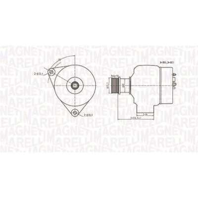 Kuva MAGNETI MARELLI 063731138010 Laturi 12V 90A CHRYSLER: VOYAGER 4