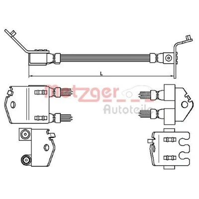 Kuva METZGER 4112539 Jarruletku 423 FORD: Transit Connect Mk1 Van