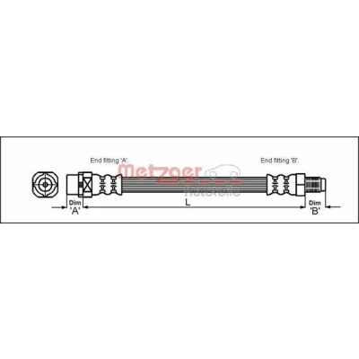 Kuva METZGER 4110044 Jarruletku 357 M10 x 1 BMW: 7