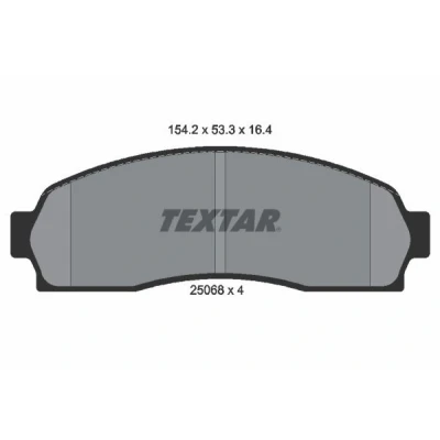 Kuva TEXTAR 2506801 Jarrupalat Ei kulumisenilmaisimelle FORD USA: Explorer Mk2