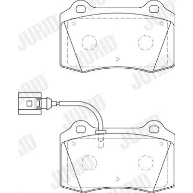 Kuva JURID 573641J Jarrupalat Sis. kulumisenilmaisimen SEAT: Leon I Hatchback, JAGUAR: XJ Sedan