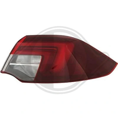 Kuva DIEDERICHS 1828090 Takavalot Oikea Uloin osa LED, PY21W Lampun kannalla
