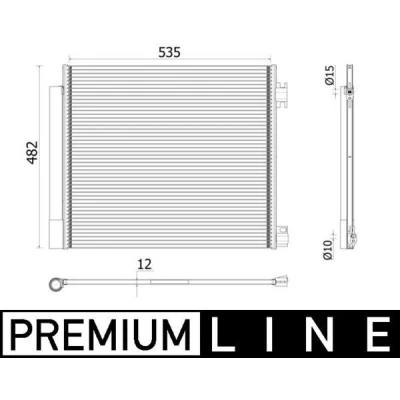 Kuva MAHLE ORIGINAL AC 944 000P Ilmastoinnin Lauhdutin Vedenerottimella 15 10 535 NISSAN: Qashqai 2