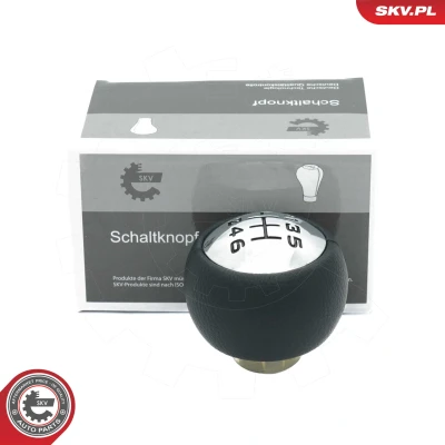 Kuva ESEN SKV 63SKV026 Vaihdekepin nuppi 6 vaihteinen Nahka PEUGEOT: 208 I Hatchback