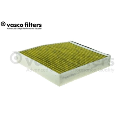 Kuva DAVID VASCO B739 Raitisilmasuodatin Aktiivihiilisuodatin polyfenolilla 241mm 254mm 43mm MERCEDES BENZ: A sarja, B CLA Farmari