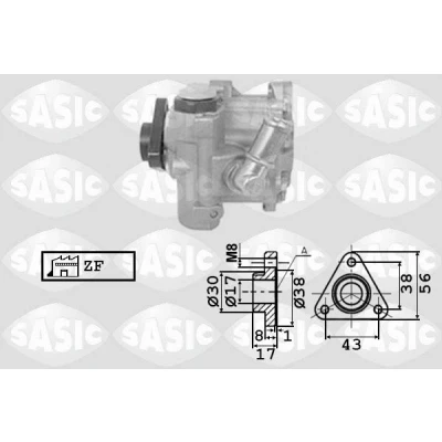 Kuva SASIC 7076048 Ohjaustehostimen Pumppu Hydraulinen AUDI: A4 B7 Avant, B6 Sedan, Avant