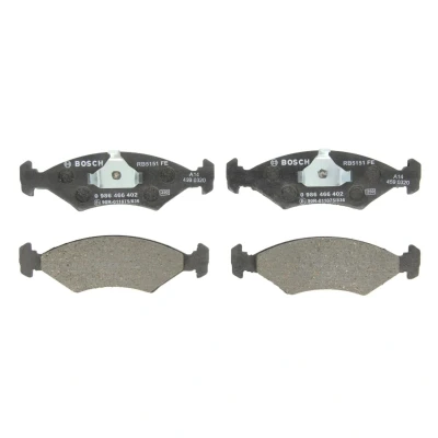 Kuva BOSCH 0 986 466 402 Jarrupalat Low Metallic Männän lukoilla FORD: Sierra Mk1 Hatchback, Puma, Mk2 Sedan