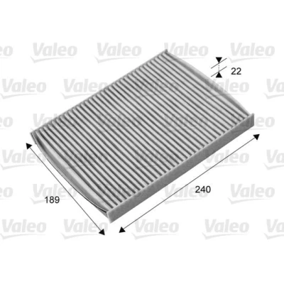 Kuva VALEO CLIMFILTER PROTECT 715661 Raitisilmasuodatin Aktiivihiilisuodatin 239 189 21 FORD: FIESTA 6, 6 Van, B Max