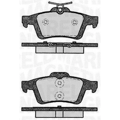 Kuva Jarrupalasarja, levyjarru, Taka akseli CADILLAC, CITROËN, DAIMLER, FORD, JAGUAR, MAZDA, OPEL, PONTIAC, RENAULT, SAAB, VAUXHALL, VOLVO OE 1459016,