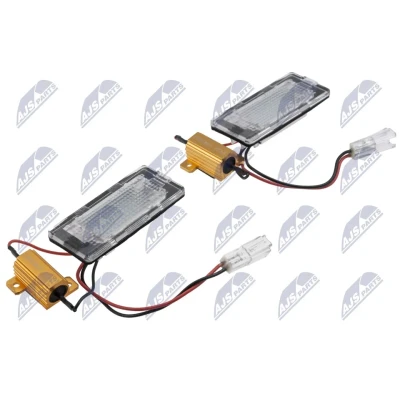 Kuva Rekisterivalo, Molemminpuolin Nty ELP vw 040 seat, skoda, OE 1K9943021A, 1K9943021C, 1K9943021D