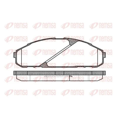 Kuva REMSA 0507.00 Jarrupalat Etuakseli NISSAN: Patrol GR 4 SUV