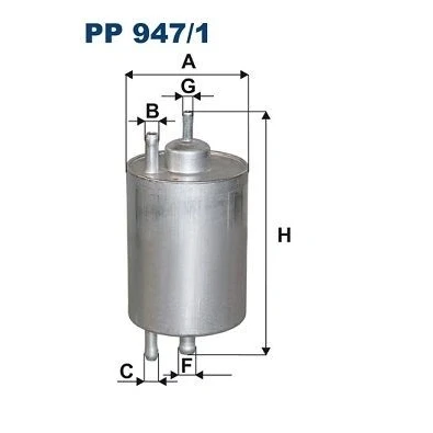 Kuva Polttoainesuodatin CHRYSLER, MERCEDES BENZ OE 002 477 30 01, 31 64 01