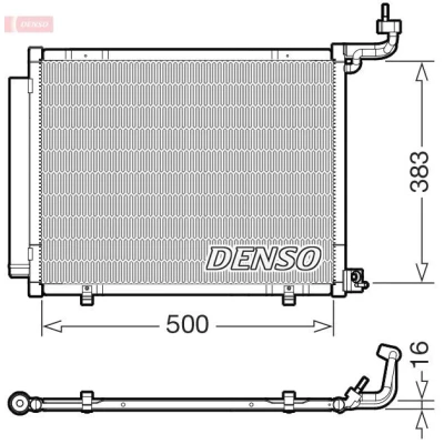 Kuva Lauhdutin, ilmastointilaite DENSO DCN10058
