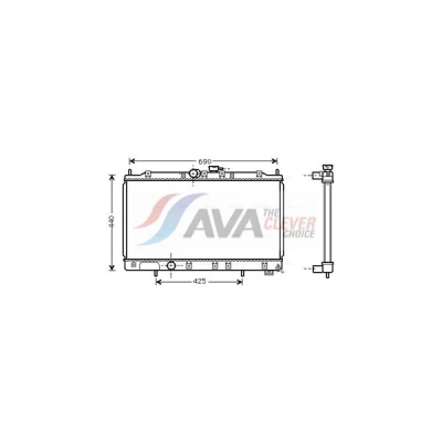 Kuva Jäähdytin,moottorin jäähdytys AVA QUALITY COOLING MT2122