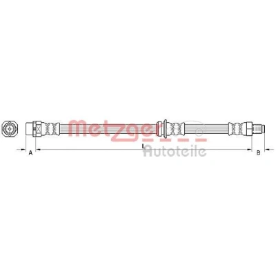 Kuva METZGER 4110946 Jarruletku 446 BMW: 3 Touring, Coupe, Sedan