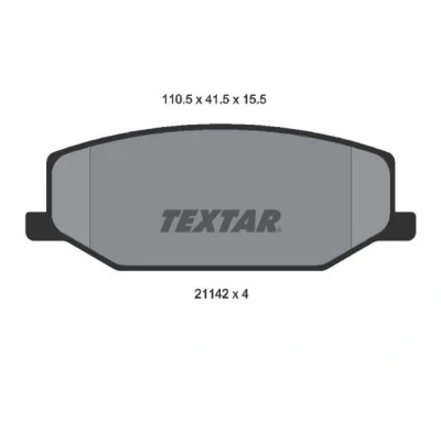 Kuva TEXTAR 2114202 Jarrupalat Ei kulumisenilmaisimelle SUZUKI: Jimny SUV, SJ 410 Super Carry Bussi
