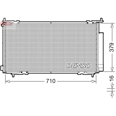 Kuva DENSO DCN40015 Ilmastoinnin Lauhdutin Vedenerottimella R 134a HONDA: CR V 2