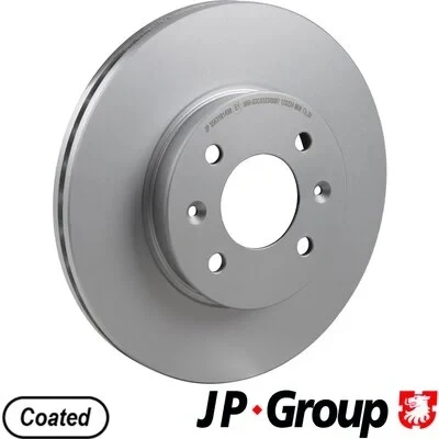Kuva JP GROUP 3563101400 Jarrulevyt Etuakseli 256 22 4 Tuuletettu pinnoitettu HYUNDAI: i20 II Hatchback, I ACCENT 3 Stufenheck