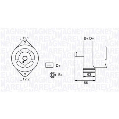 Kuva MAGNETI MARELLI 063320025010 Laturi 28V 30A