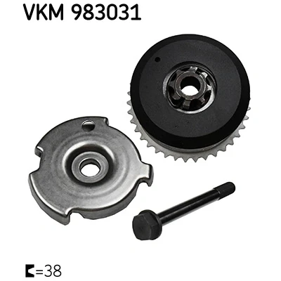 Kuva SKF VKM 983031 Nokka Akselin Hammaspyörä Imupuoli 38
