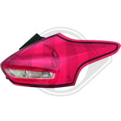 Kuva DIEDERICHS 1419391 Takavalot Vasen P21/5W, PY21W, W16W, LED FORD: FOCUS 3