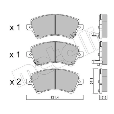 Kuva Jarrupalasarja, levyjarru METELLI 22 0446 0