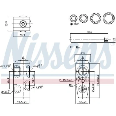 Kuva NISSENS 999445 Ilmastoinnin Paisuntaventtiili FORD: Transit V363 Van