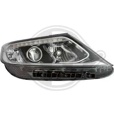 Kuva DIEDERICHS 6586084 Ajovaloumpio Oikea D3S/H7, LED, PY21W Xenon Päiväajovalolla (LED) ilman valokorkeussäätimen moottoria