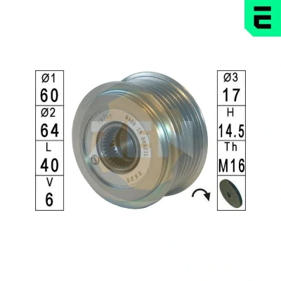 Kuva Vapaakytkin OPEL ASTRA J, J GTC, Sedan, Sports Tourer, VAUXHALL Mk VI OE 12 04 290, 13 500 186, 55 568 459